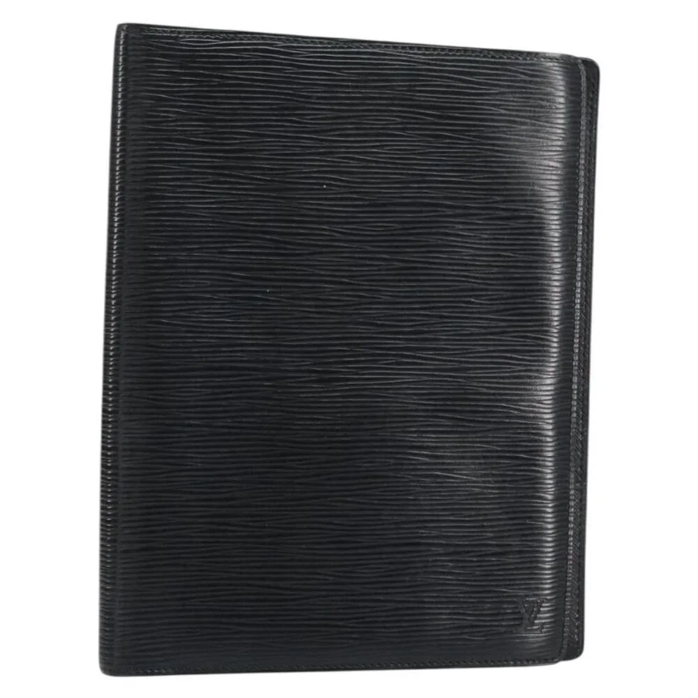 LOUIS VUITTON Epi Agenda Bureau Day Planner Cover Black
